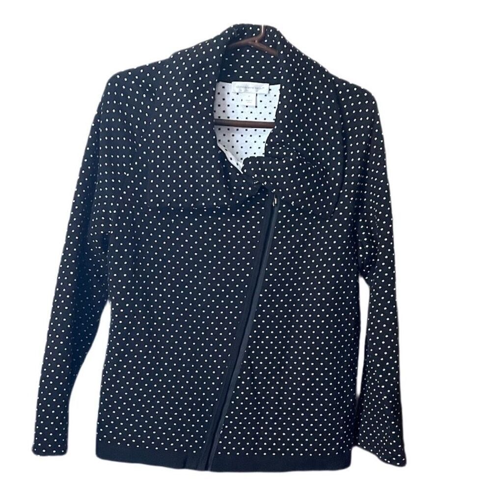 Christopher & Banks size Med polka dot sweater jacket.